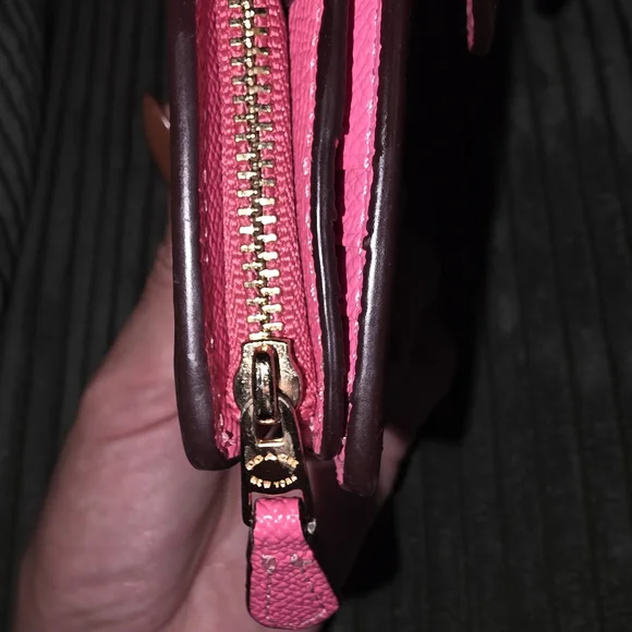Coach Pink Leather Wallet - Picture 5 of 5